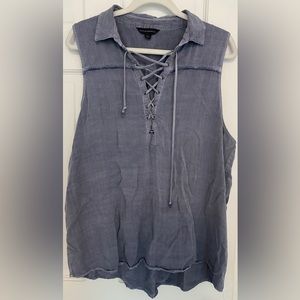 Women’s Rock & Republic Sleeveless Jean Tank Top Shirt Sz XL